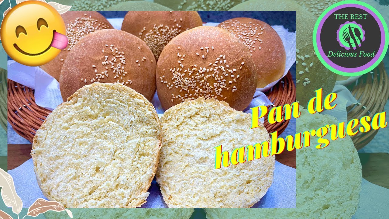 Pan de Hamburguesa 🍔 (Esponjoso) y [Fácil de Hacer] 😋
