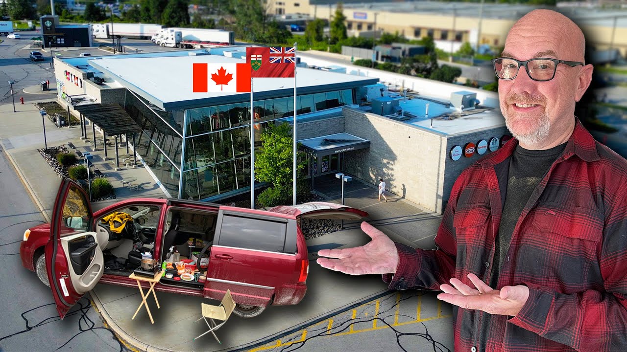Stealth Camping at Canadian Travel Centre • OnRoute Barrie