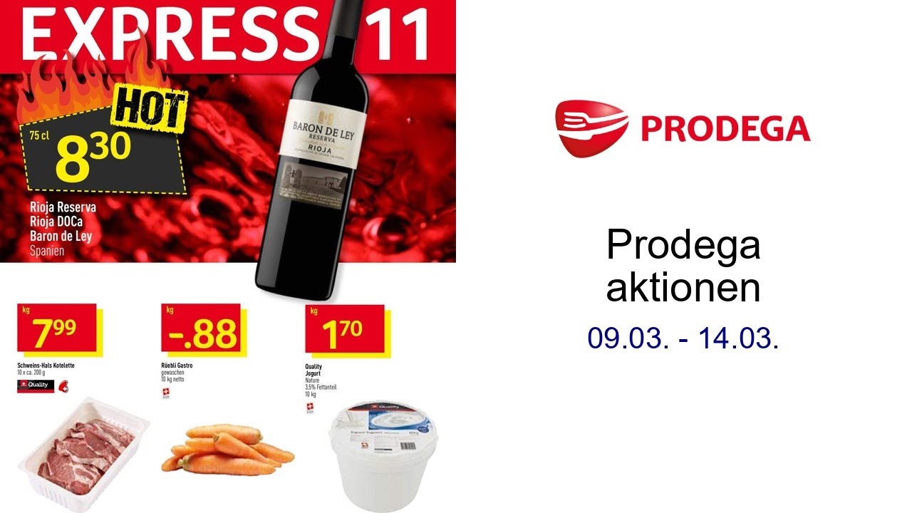 Prodega aktionen 09.03. - 14.03.