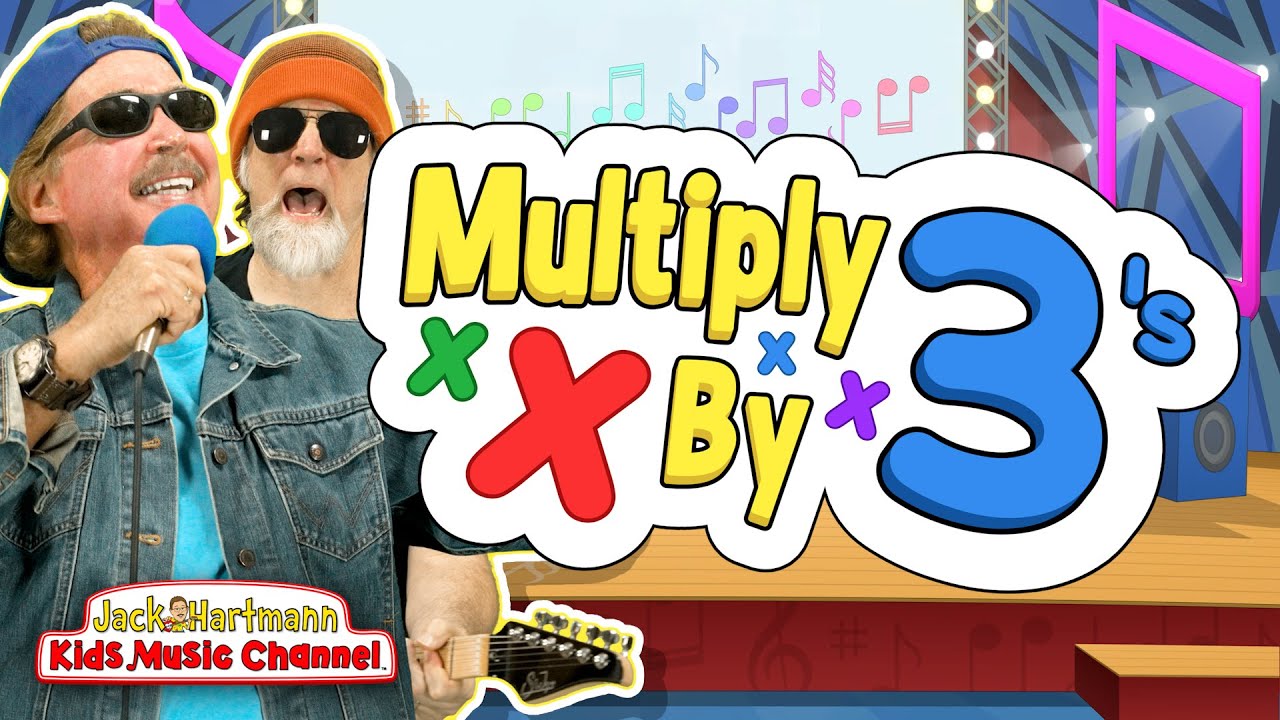 Multiply by 3's! | Multiply By Music | Jack Hartmann