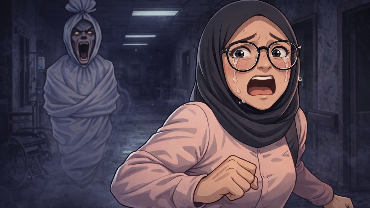 ALAMAK KITA DIKEJAR POCONG TERBANG || cursed hospital || ROBLOX