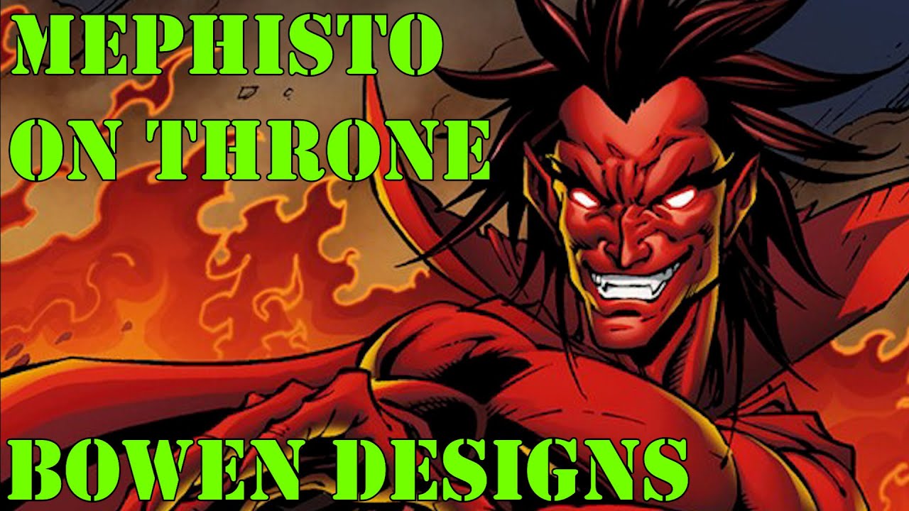 Mephisto on Throne Statue by Bowen designs | Wandavision | Marvel Comics |