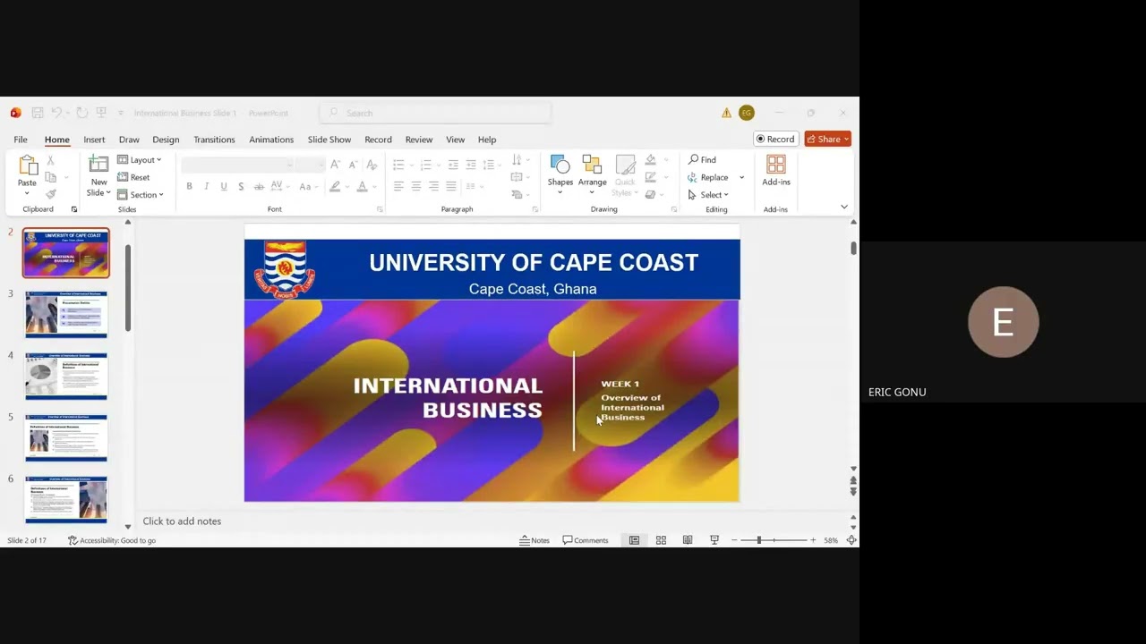 ADM301D  INTERNATIONAL BUSINESS WEEK 1