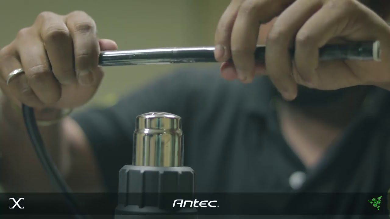 ANTEC RAZER CUBE LIQUID COOLED TIME LAPSE PC BUILD ANTEC BITSPOWER RAZER
