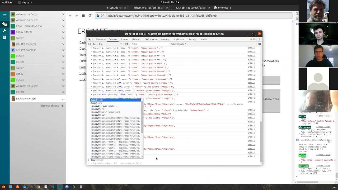 2020-04-28 rchain dapp developers ERC 1155