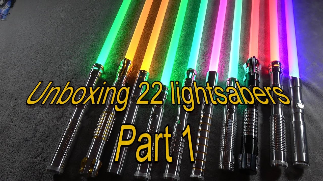 GINORMOUS Unboxing 22 Ultrasabers Frankensaber & Mystery Box order [Part 1 of 2]