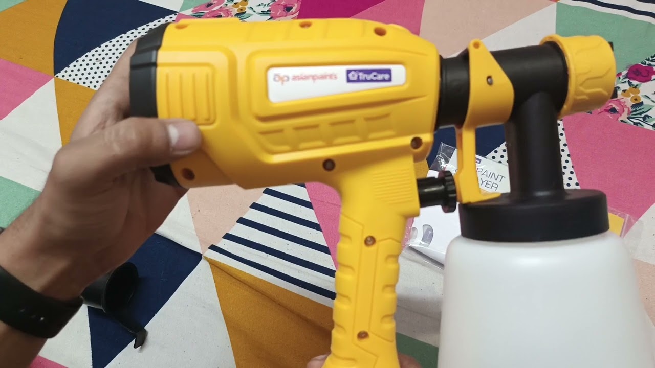 ASIAN PAINTS TRUCARE DIY PAINT SPRAYER 550W WITH 800 ML CONTAINER || ASIAN PAINTS TRUCARE
