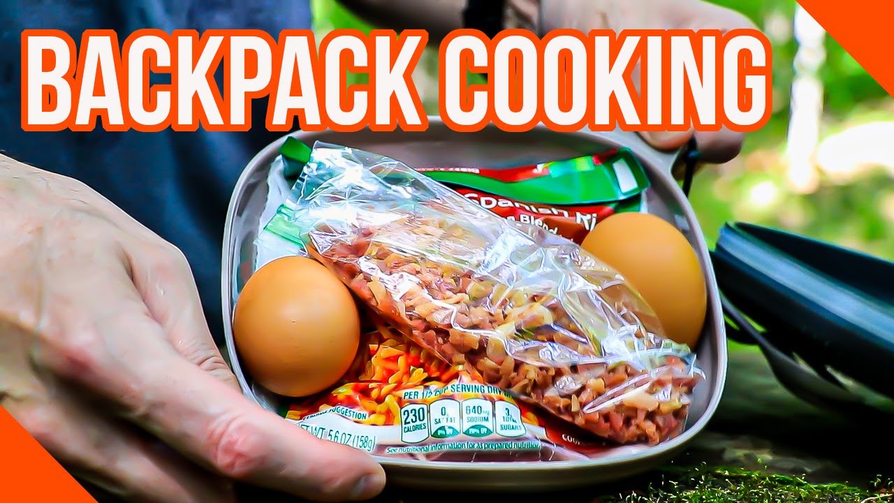 Solo Backpack Cooking Option (Rice & Omelet)