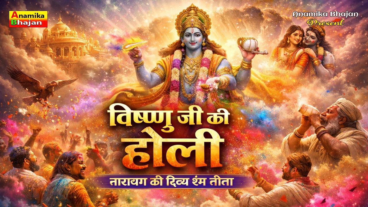 नारायण की होली सुनते ही मन शांत हो जाएगा रंगों में बस गए नारायण | Vishnu Ji Bhakti Holi 2026