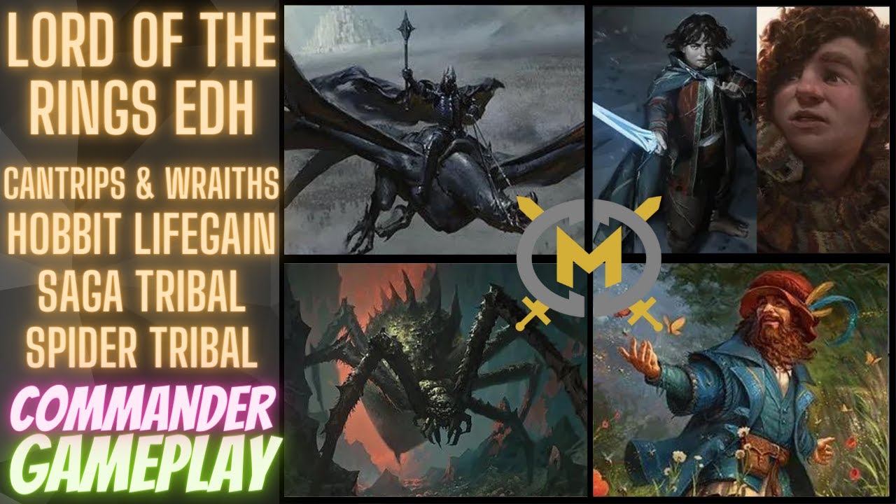 Lord of the Rings Commander - Tom Bombadil, Shelob, Lord of the Nazgul, Frodo and Sam - EDH Format