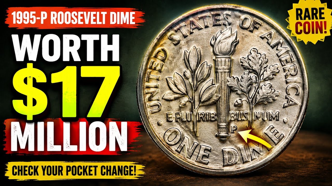🔥1995-P Roosevelt Dime Worth $17 Million? Check Yours Before Spending It!🇺🇸