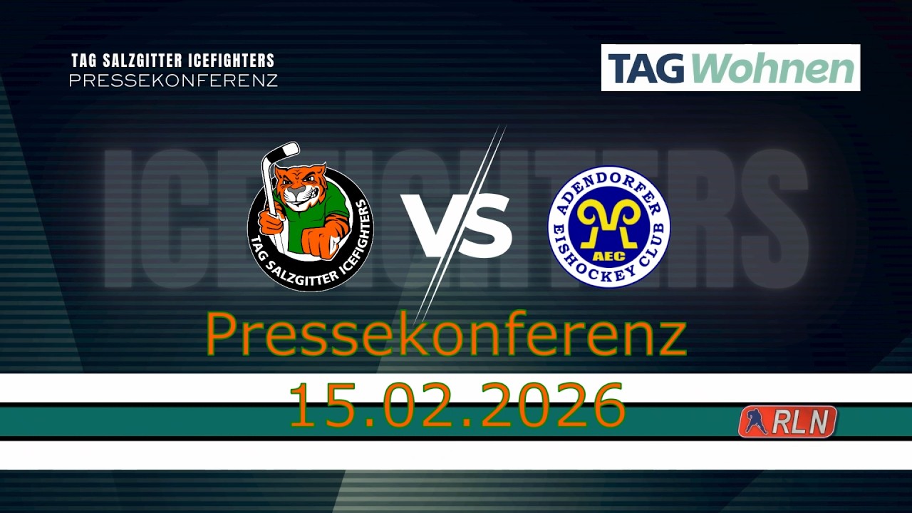 Pressekonferenz TAG Salzgitter Icefighters vs. Adendorfer EC vom 15.02.2026