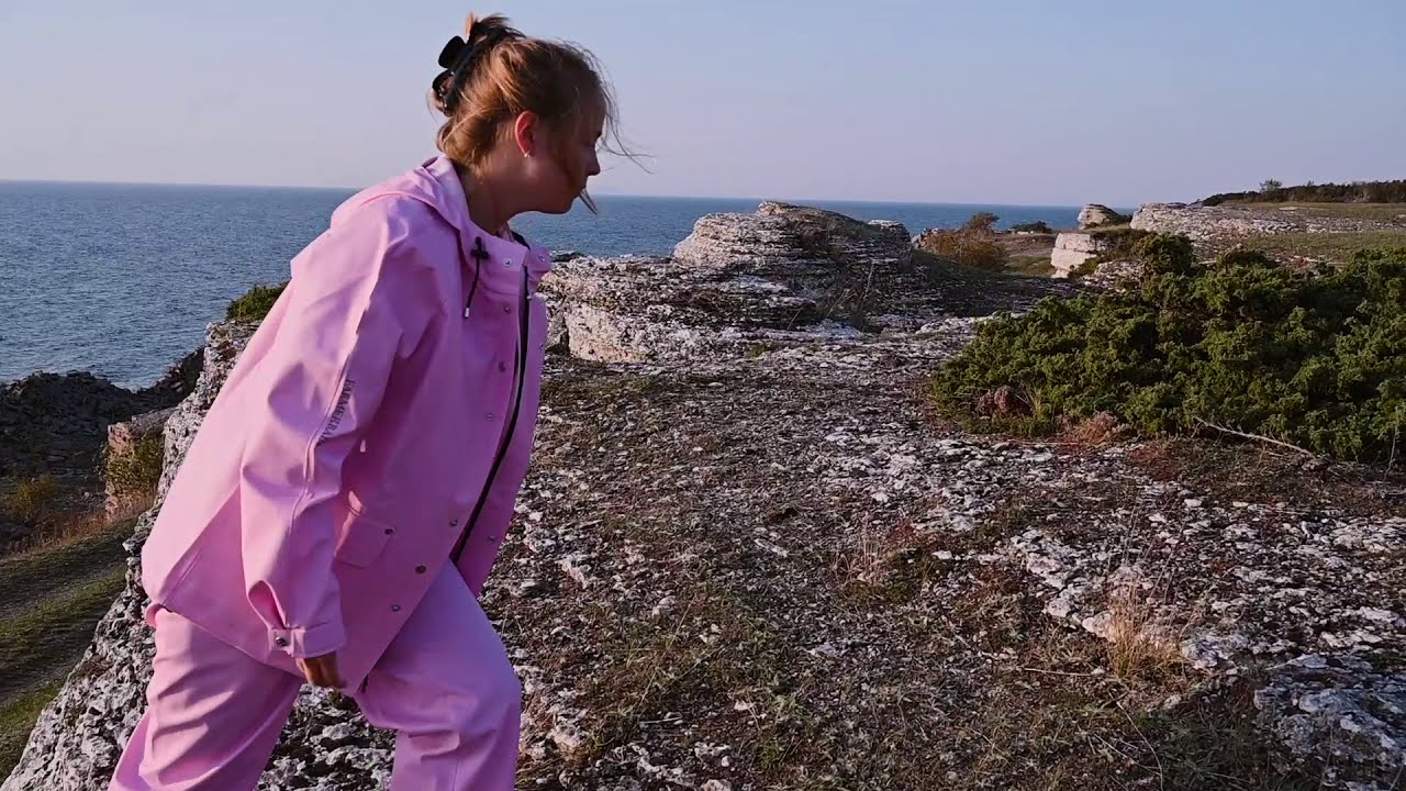 Pink rainwear from Farmerrain on &Ouml;land