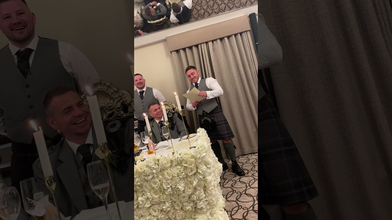 Talented Scottish best man speech 🎉🥂🍾