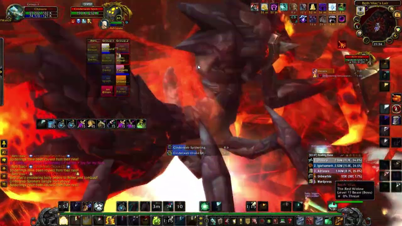 Beth'Tilac 10 Man Normal - Firelands - Disc Priest PoV