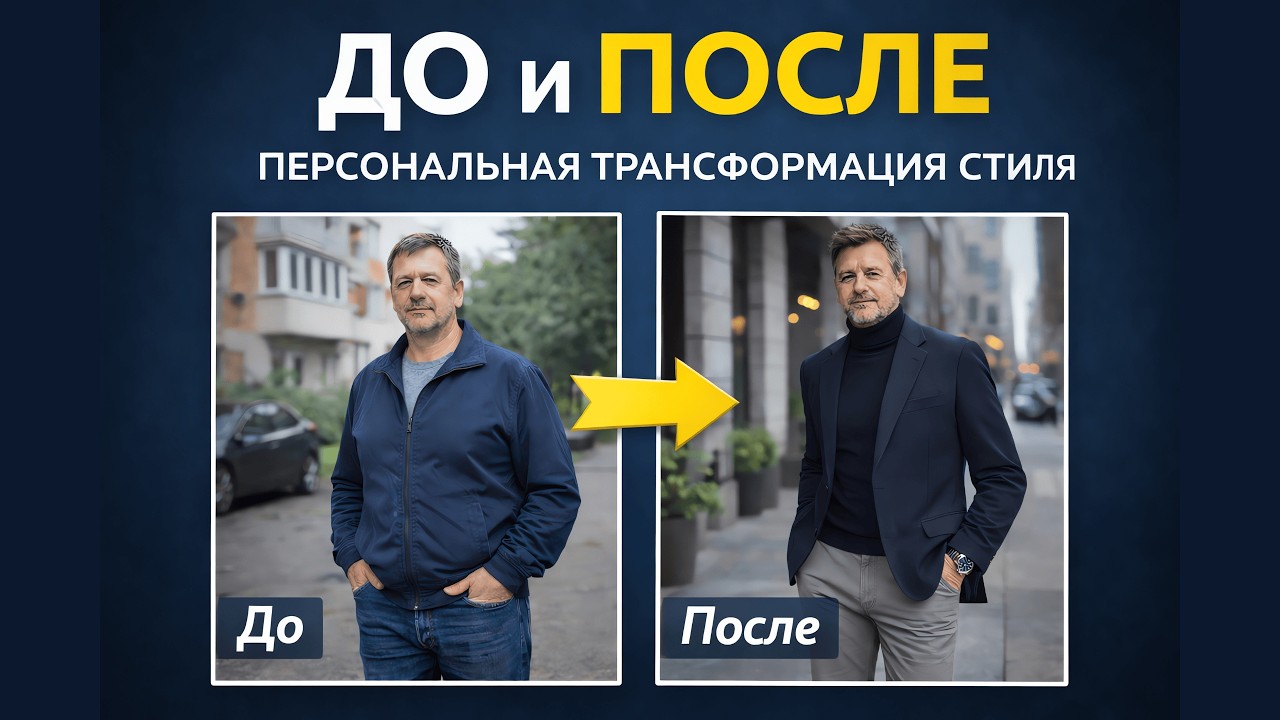 До и После: как меняется мужчина после персонального стайлинга