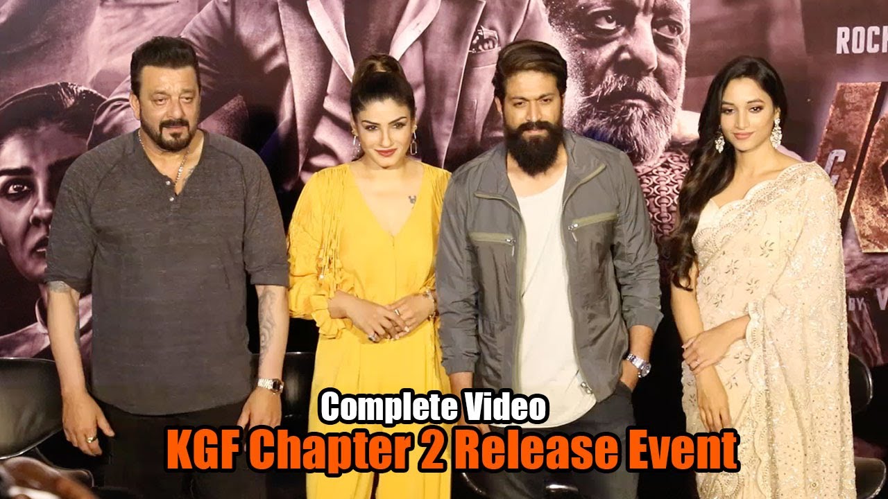 Complete Video | KGF Chapter 2 Advance Release Promotions Mumbai | Yash | Sanjay Dutt | Raveena