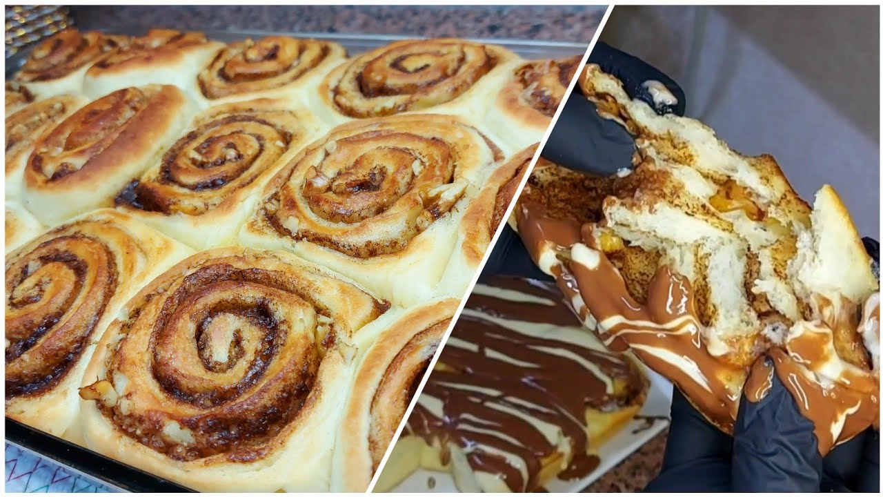 سينابون من اطيب الوصفات اللي ممكن تجربوها _  سينامون رولز 👌🏻😋 _ #Cinnamon Roll