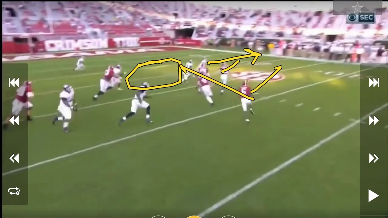 Alabama change up vs squeezing DE''s
