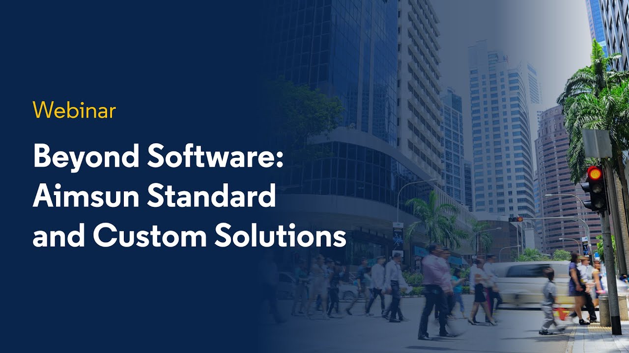 Beyond software: Aimsun standard and custom solutions
