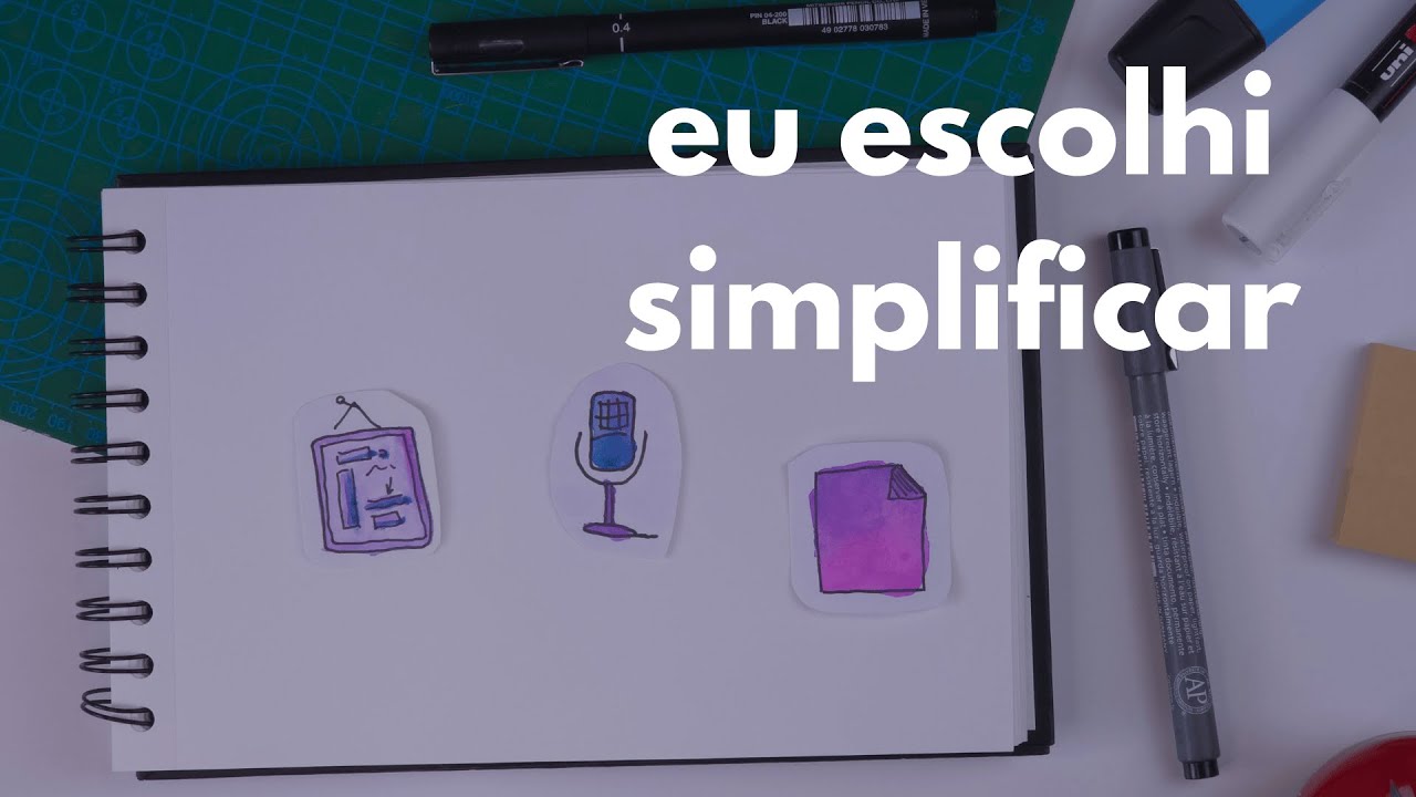 O caos da vida me ensinou a ter um sistema de organização mais simples -