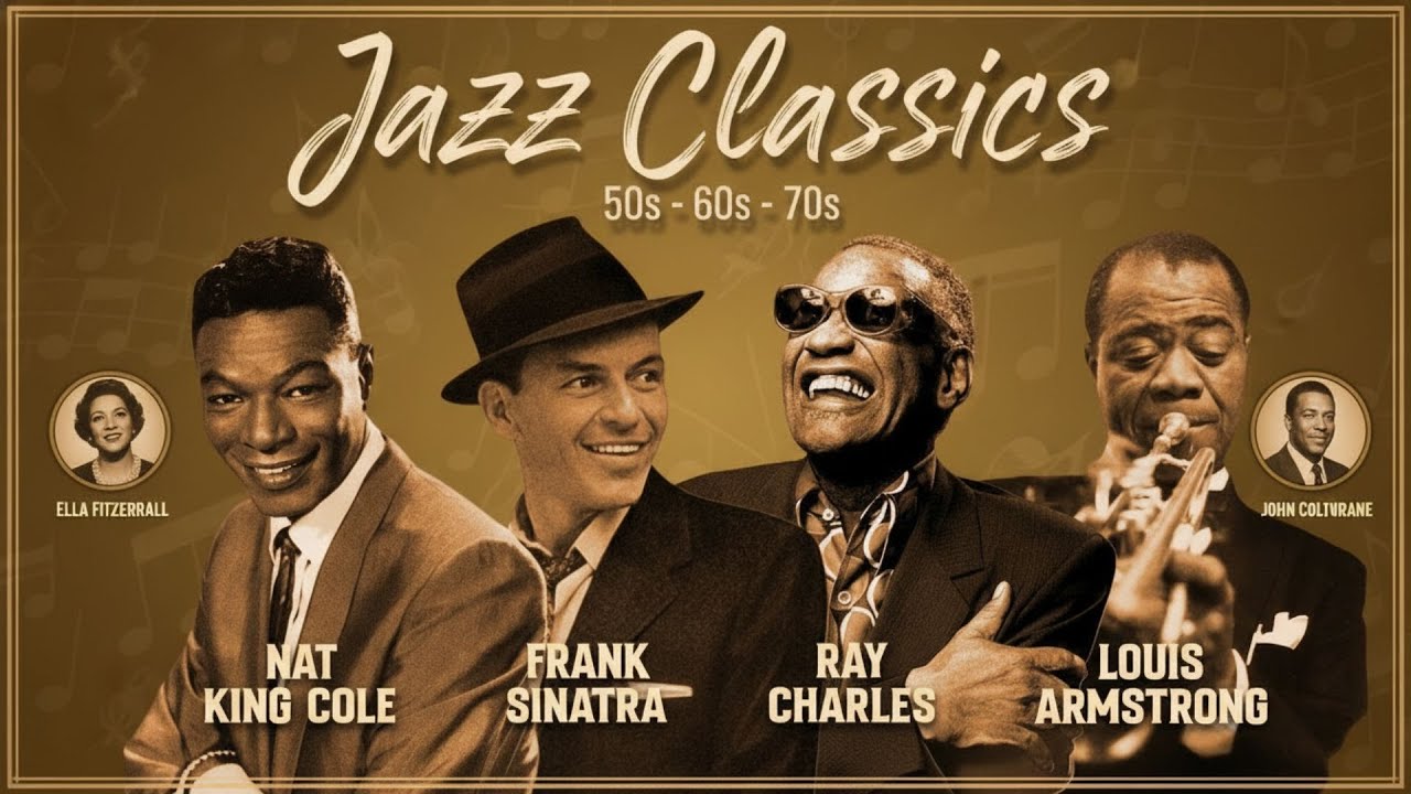 Vintage Jazz Playlist 🎶 Timeless Songs of Sinatra, Armstrong & Cole