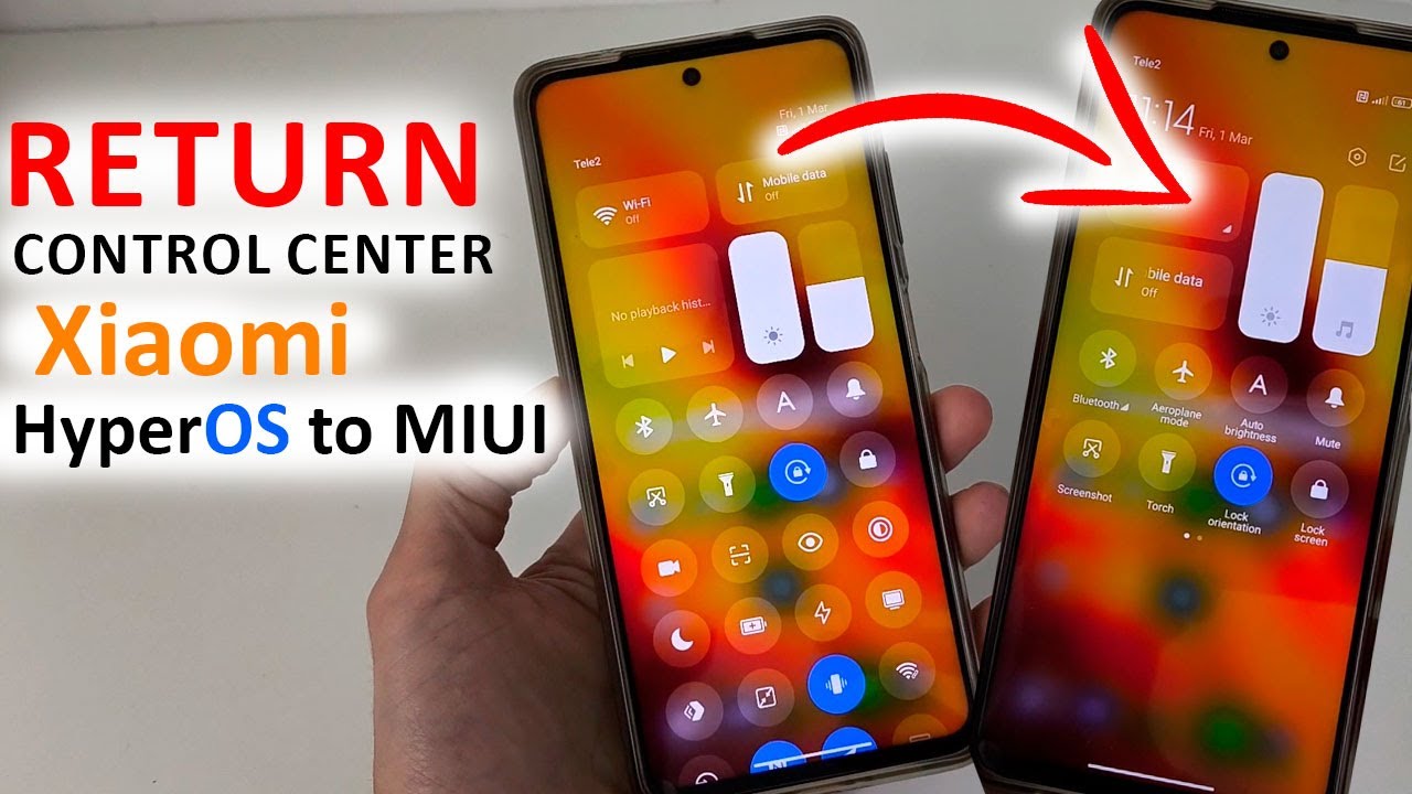 How to RETURN CONTROL CENTER to Xiaomi 🔥 HyperOS to MIUI