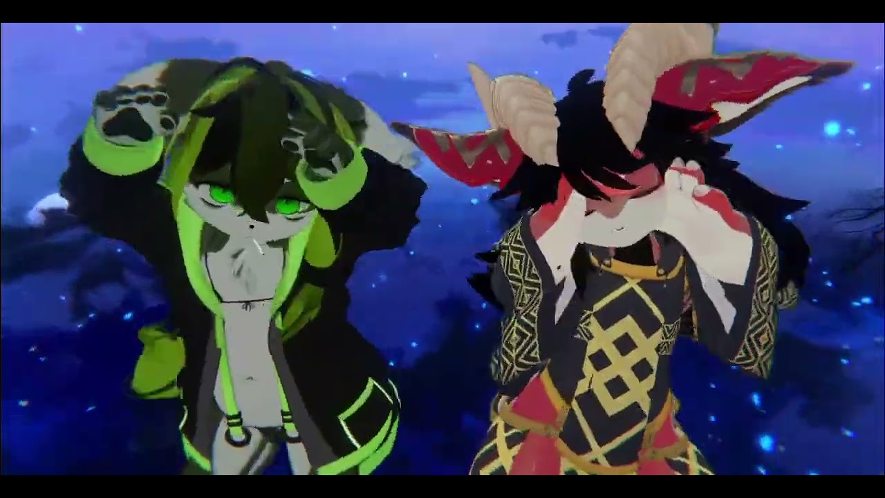 フレンドと一緒にMMD踊ってみた。               ＃VRchat＃MMD ＃フォシュニア   ＃踊ってみた   