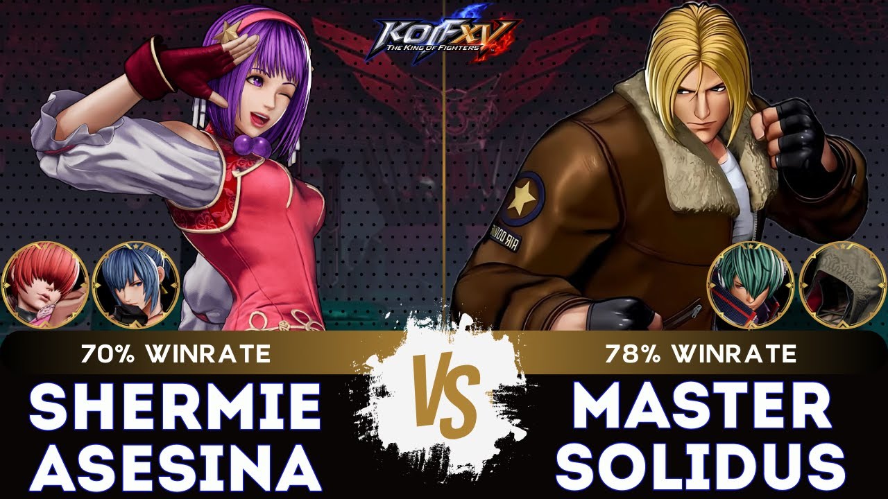KOF XV ▰ SHERMIE ASESINA (Shermie/Leona/Athena) 🆚 MASTER SOLIDUS (Shun'ei/Kukri/Terry)🎞️Replay Match