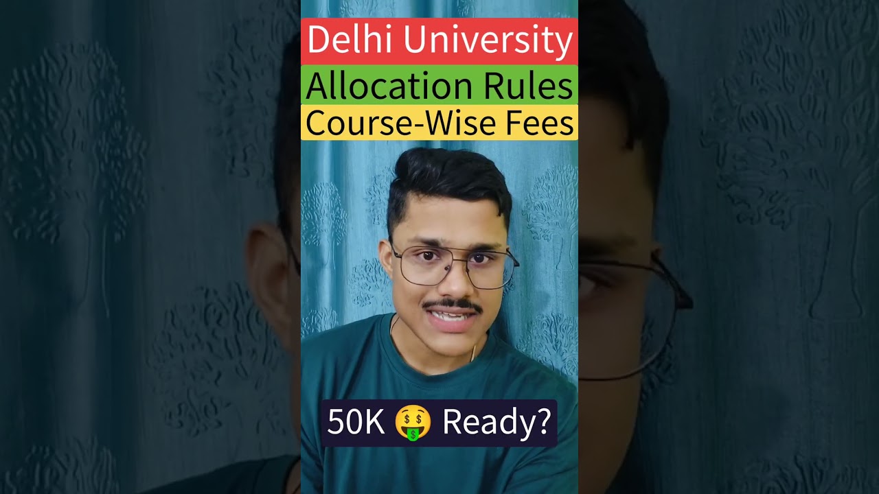 Delhi University Course-Wise Fee Structure 2026 PDF For All Colleges | DU College Fees 2026