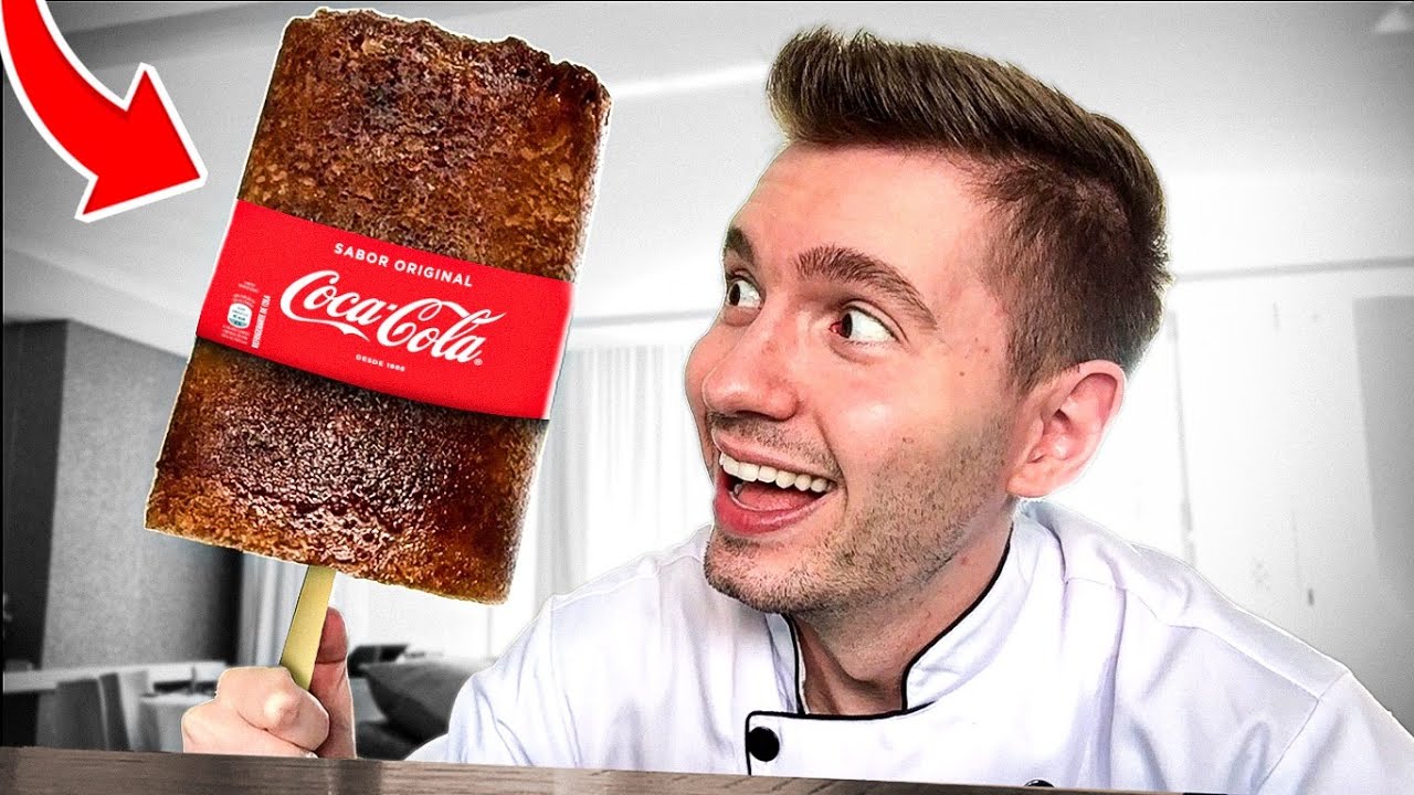 LIP&Atilde;O NA COZINHA - FIZ  um PICOL&Eacute; GIGANTE de COCA-COLA!