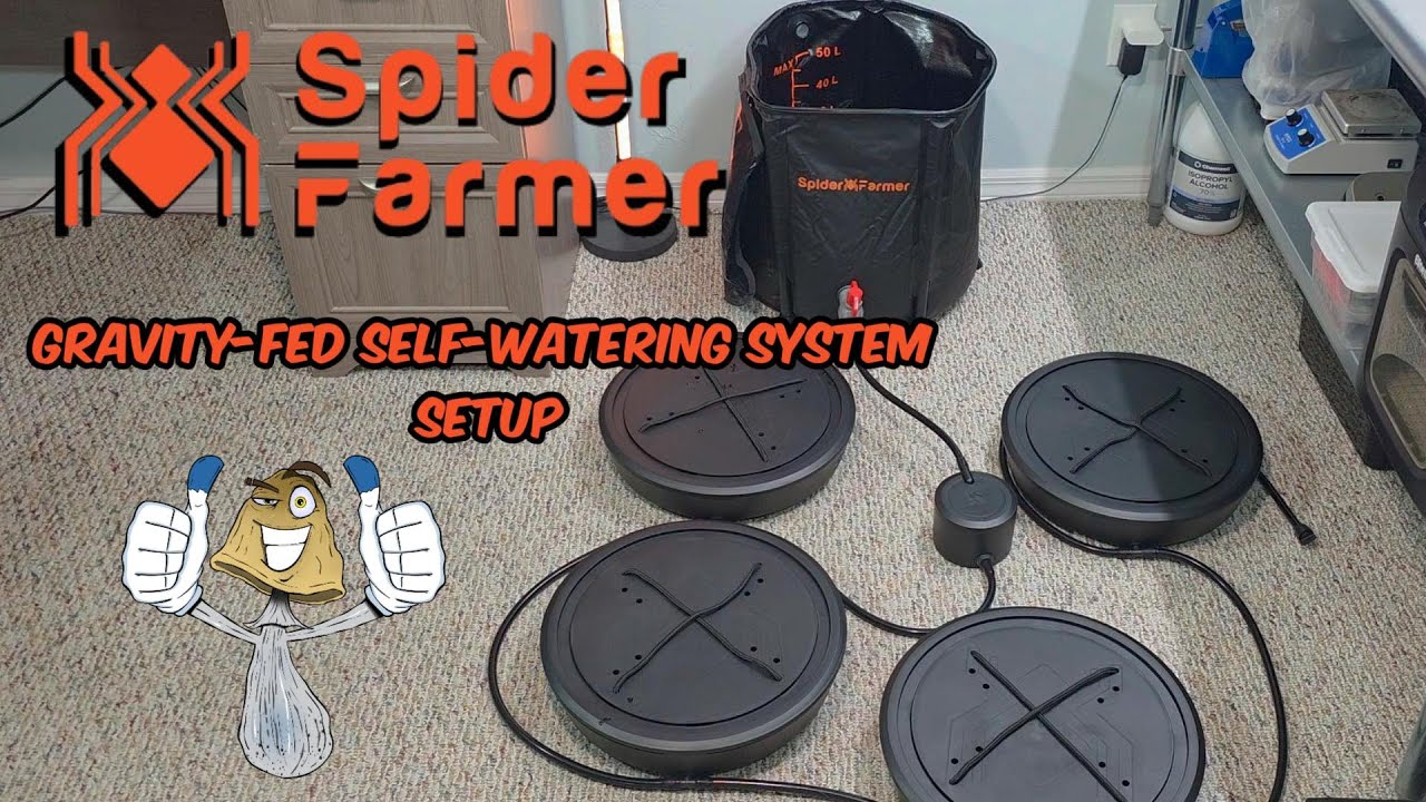 Spider Farmer Gravity Fed Self Watering System Setup