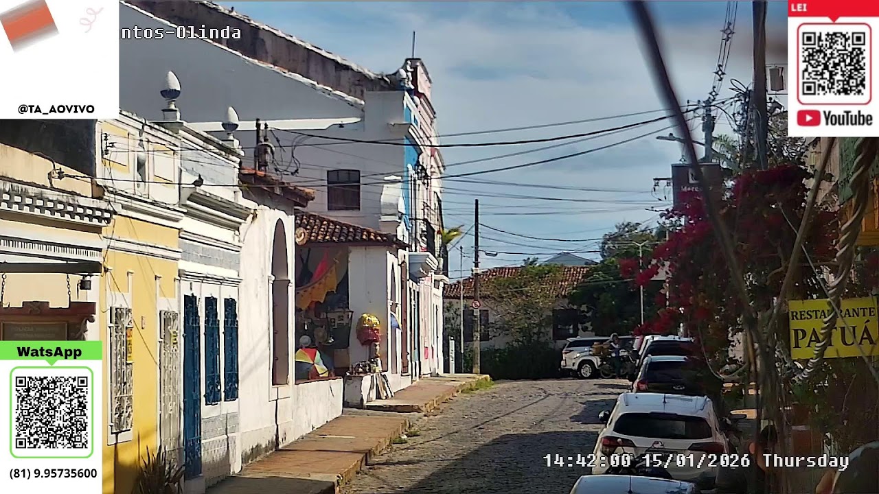 🔴 AO VIVO: 15/01 Olinda (Quatro Cantos) - O Coração Histórico de Pernambuco