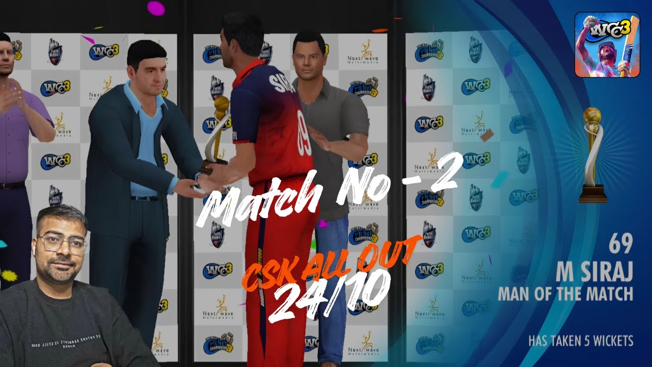 Unbelievable Match! CSK 24 All Out | RCB Chase in 1 Over | WCC3 | Match No - 2 @GamingYashSaini