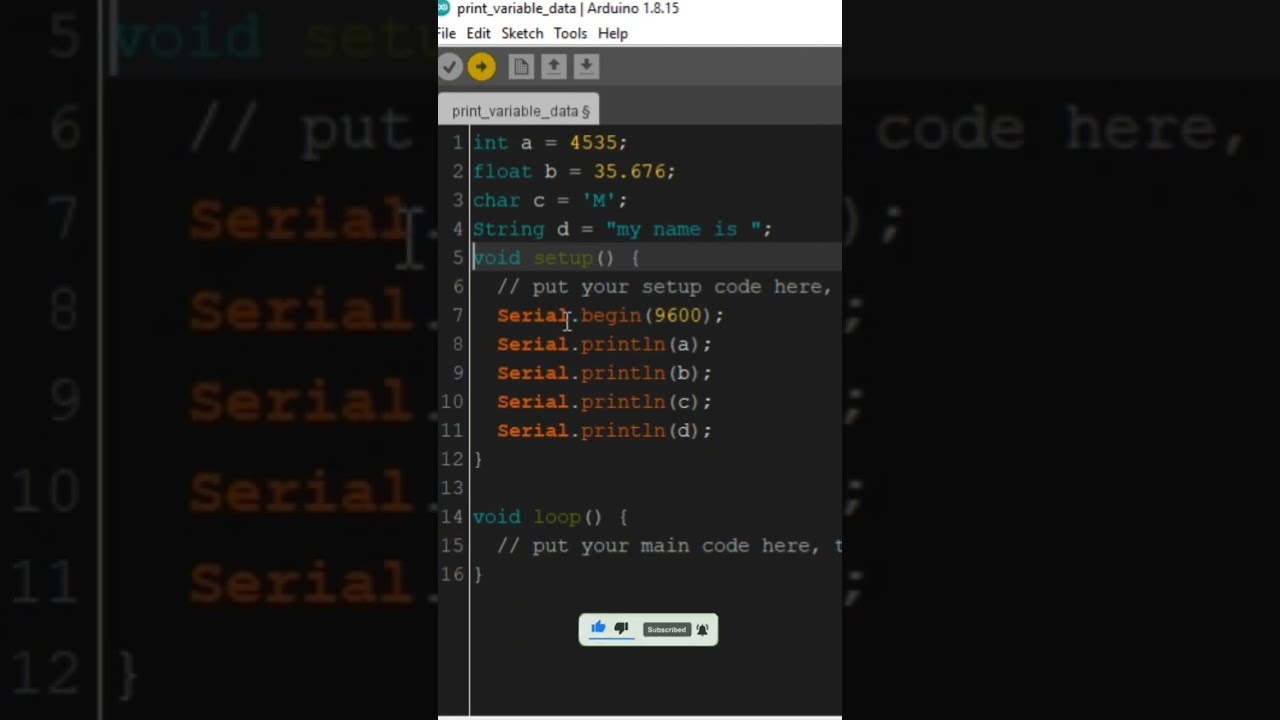 Serial print question | how to print data on serial monitor | arduino serial programming | #arduino