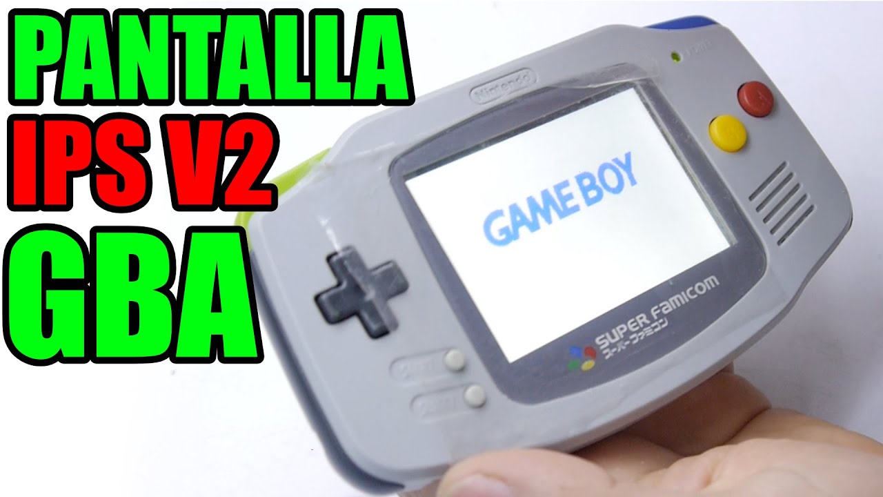 LA MEJOR pantalla GBA IPS V2 retro ILUMINADA