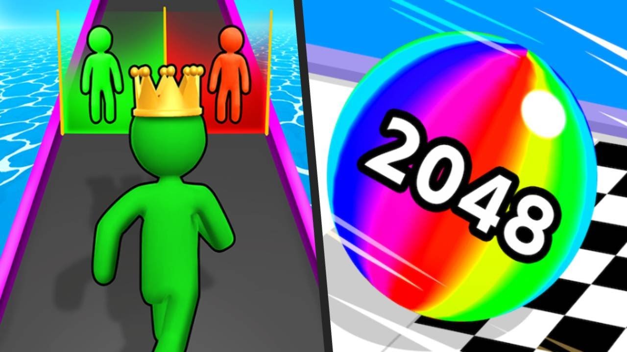 GIANT RUSH / BALL RUN 2048 - Gameplay Max Level Android New UPDATE ios APK