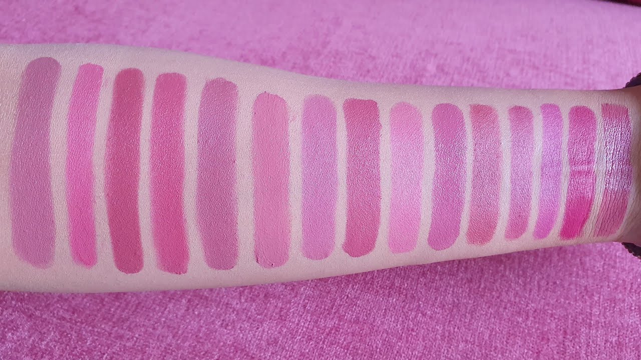 TOP 15 nude pink Lipsticks for everyday use | RARA | 15 shades of light pink for bridal makeup kit |
