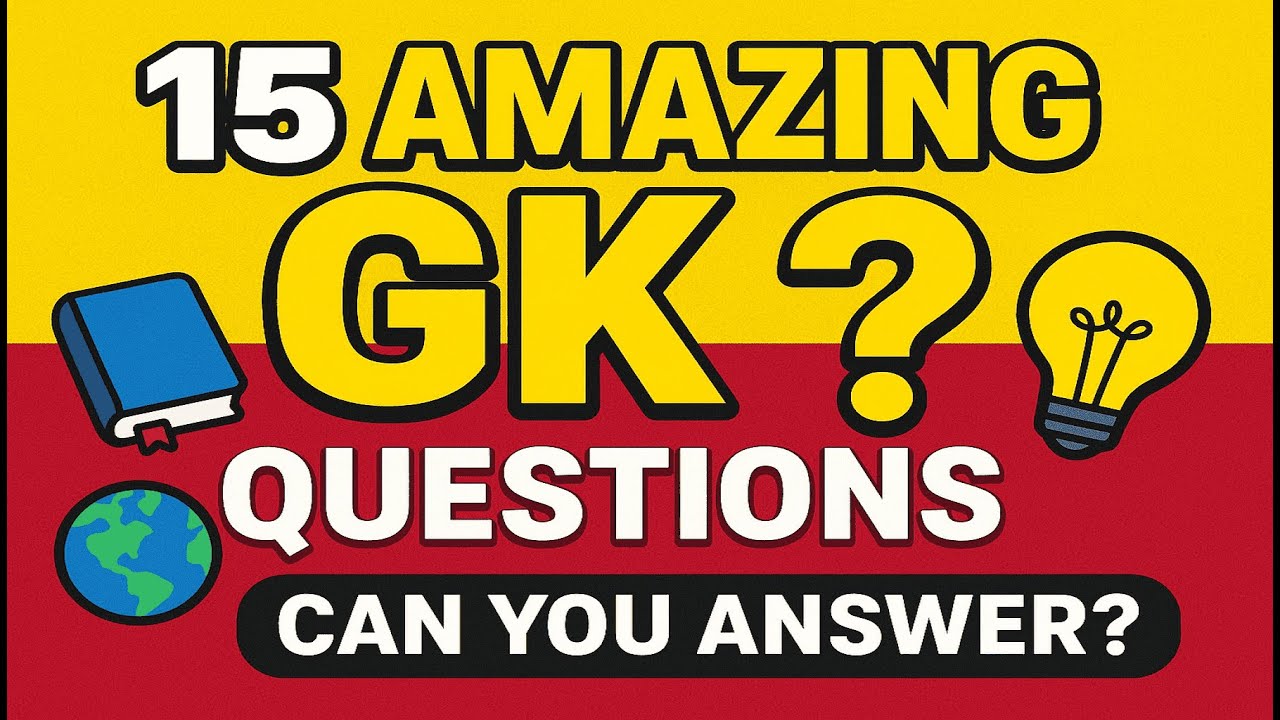 Top 15 GK Questions with Answers || General Knowledge Quiz 2025 #knowledgebattle #upsc #facts