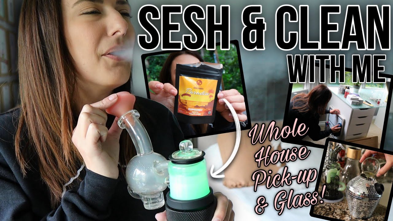 SE$H 💨 & CLEAN WITH ME | trying 'paradise' 🍃 internet goodies