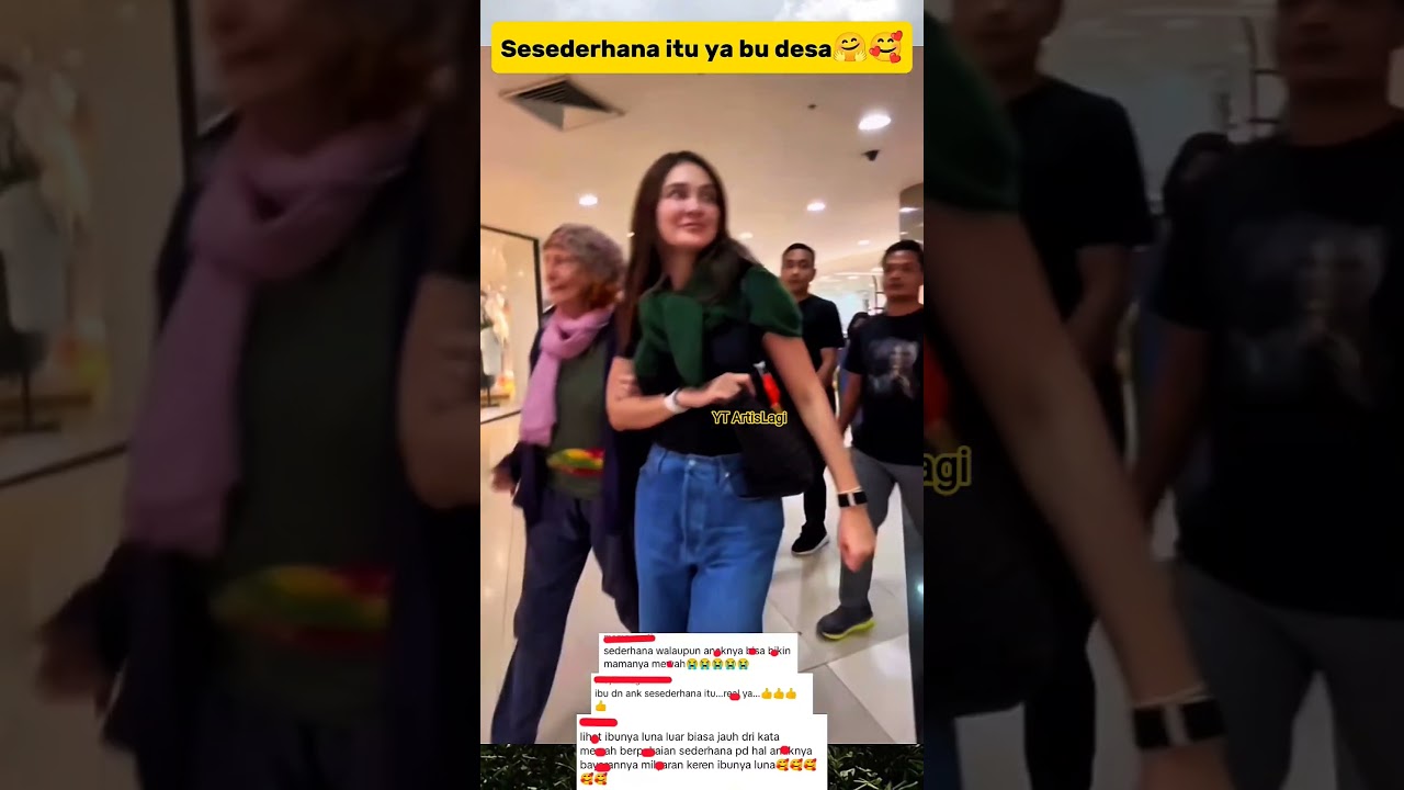 Padahal an4k bu Desa art1s terken4l, tapi t4mpilan bu Desa sesederh4na itu 😍🥰 #short #lunamaya