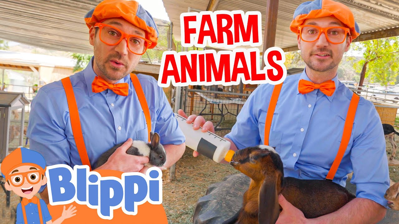 Blippi Visits The Farm Animals 🐐 Learn About Animals | Kids TV Show | Educational Videos for Kids
