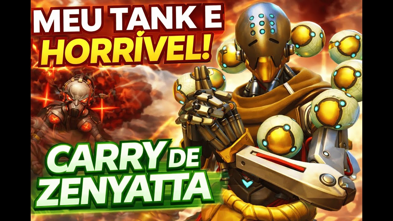 ZENYATTA CARREGANDO SOZINHO | Tank Horrível no Competitivo Overwatch