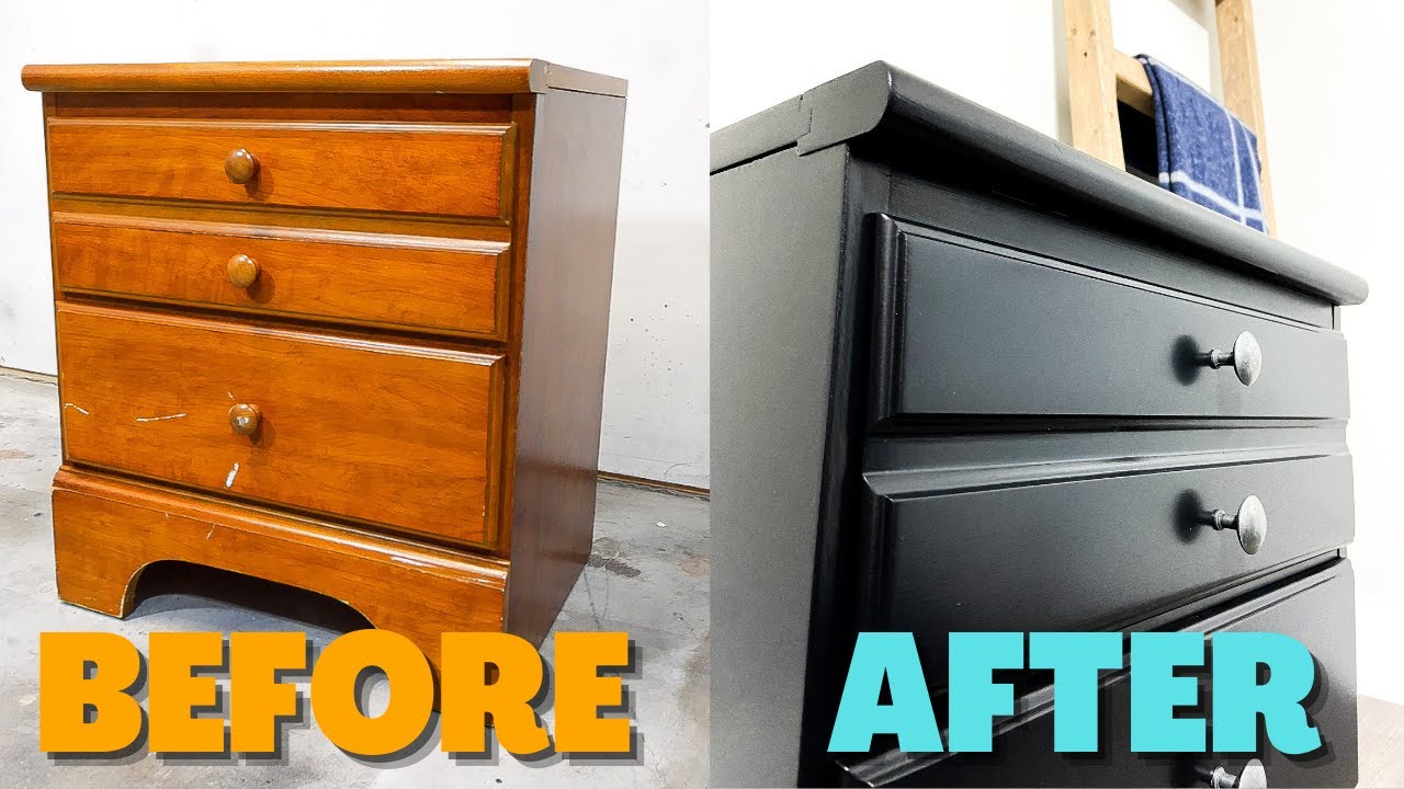 How To Paint Furniture Black | SMOOTH RESULTS