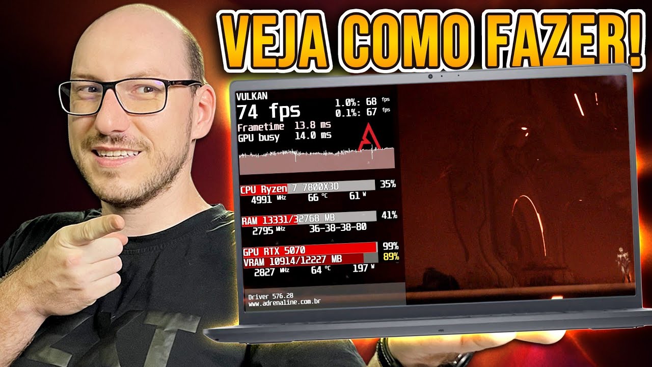 TUDO NA TELA, e ORGANIZADO! Estatísticas de uso do hardware