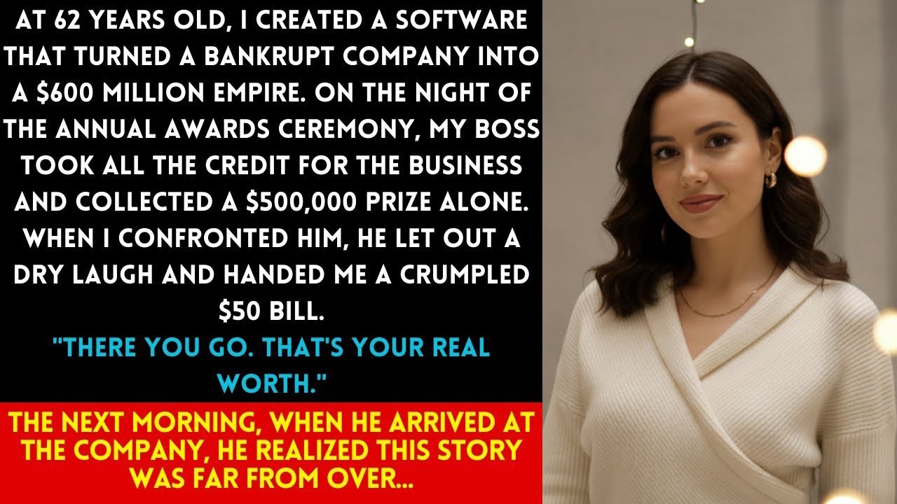 AT 62, MY BOSS SAID I WAS 'WORTHLESS' AFTER STEALING MY $600M SOFTWARE...BIG MISTAKE...