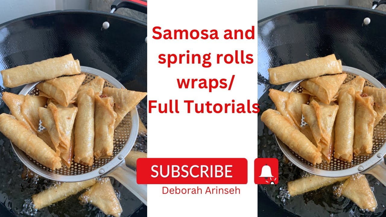 How to Make Samosa wraps | How Wrap samosas and spring rolls that can last in the freezer