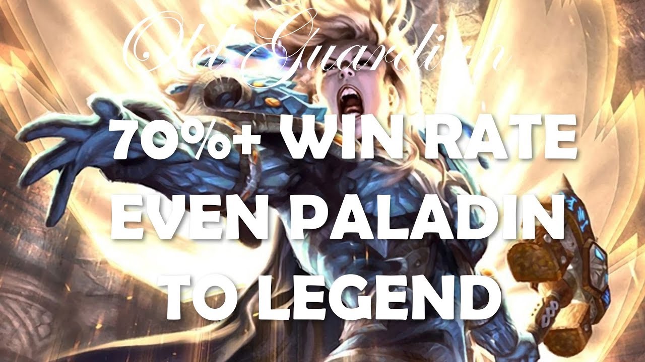 Even Paladin to Legend with 70%+ win rate! (Hearthstone Witchwood deck)