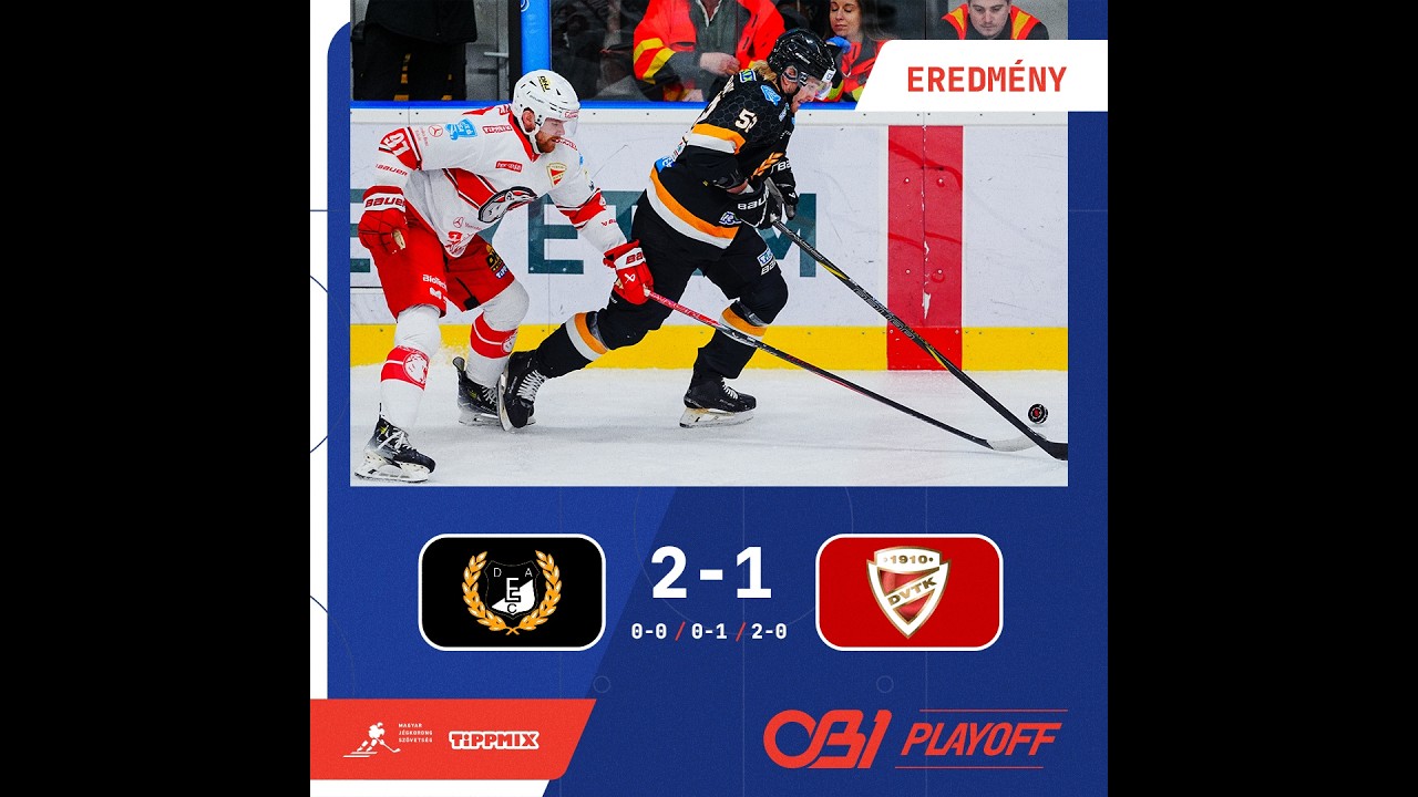 Gólösszefoglaló - OBI 68 - DEAC - DVTK Jegesmedvék 2-1 20260216