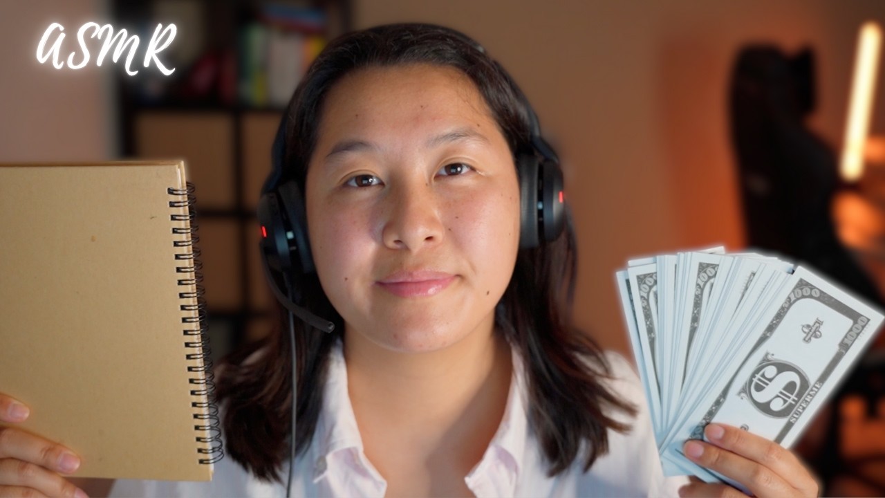ASMR Bank Customer Service Roleplay 🏦☎️ (Whispered, Typing)